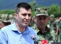 Exercise at the Ravnjak military complex near Krusevac